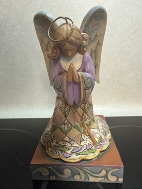 Artist Jim Shore Praying Angel Figurine “He’s Always Listening” heartwood creek